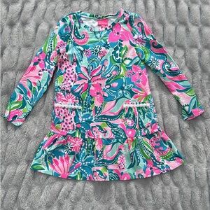 Lilly Pulitzer Pink and Blue Floral Dress